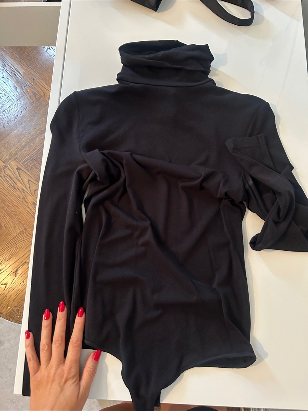 Wolford Black Turtleneck Bodysuit